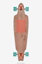 Globe Brand amanecer/cobre longboard prowler clásico 38" 68L0T144 patinetas - Image 2