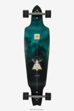 Globe Brand bambú/montañas azules longboard prowler clásico 38" 68L0T148 patinetas