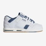 Globe Brand blanco/azul/goma sable 68L0T55 zapatos