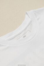 Globe Brand blanco camiseta viva de baja velocidad 68L0T293 ropa - Image 4