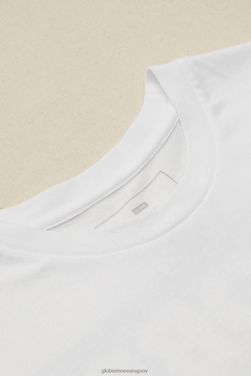 Globe Brand blanco camiseta viva de baja velocidad 68L0T293 ropa - Image 4