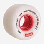 Globe Brand blanco/rojo/55 rueda bruiser cruiser 55mm 68L0T250 patinetas