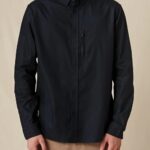 Globe Brand negro camisa fundación l/s 68L0T317 ropa