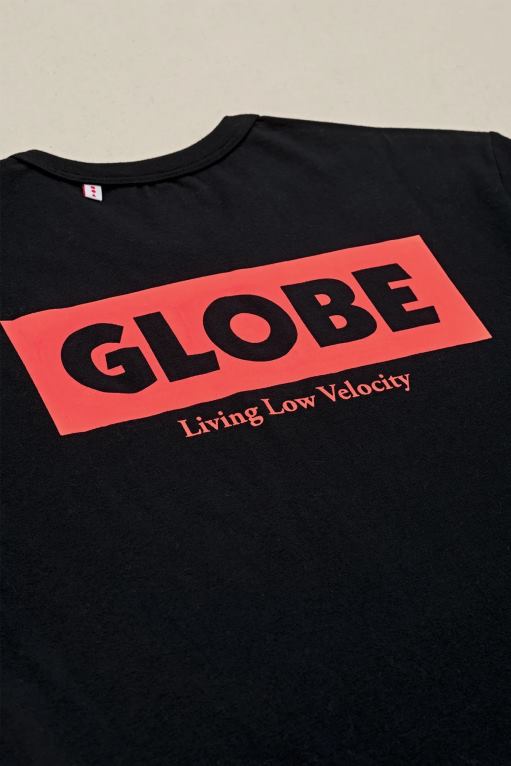 Globe Brand negro camiseta viva de baja velocidad 68L0T291 ropa - Image 4
