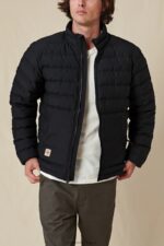 Globe Brand negro chaqueta de plumas de primera calidad 68L0T337 ropa - Image 4