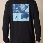 Globe Brand negro elementos ls camiseta 68L0T303 ropa