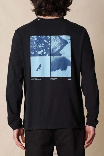 Globe Brand negro elementos ls camiseta 68L0T303 ropa