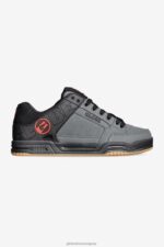 Globe Brand negro/gris/rojo inclinación 68L0T42 zapatos