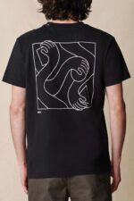 Globe Brand negro pilas en tee 68L0T302 ropa