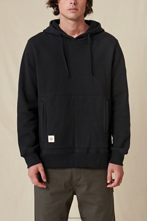 Globe Brand negro sudadera con capucha corpulenta 68L0T323 ropa - Image 1