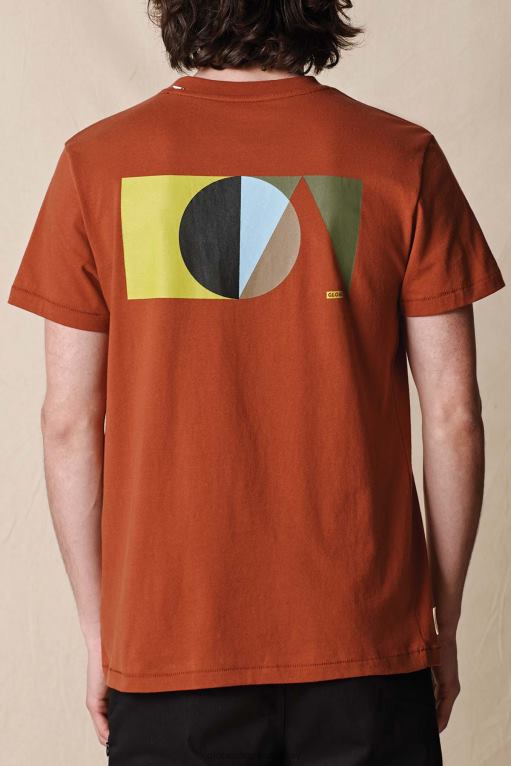 Globe Brand nuez oscura camiseta con bandera 68L0T297 ropa - Image 2