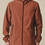 Globe Brand nuez oscura chaqueta de spray rompedor 68L0T335 ropa