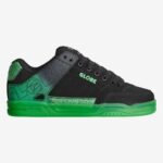 Globe Brand punteado negro/verde inclinación 68L0T57 zapatos