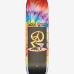 Globe Brand tinte espiral/negro hombre de la paz mediados de 7,6" cubierta 68L0T209 patinetas