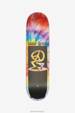 Globe Brand tinte espiral/negro hombre de la paz mediados de 7,6" cubierta 68L0T209 patinetas